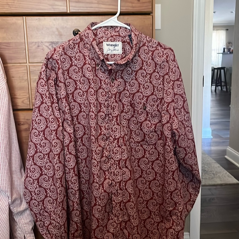 George strait wrangler shirt long sleeve large